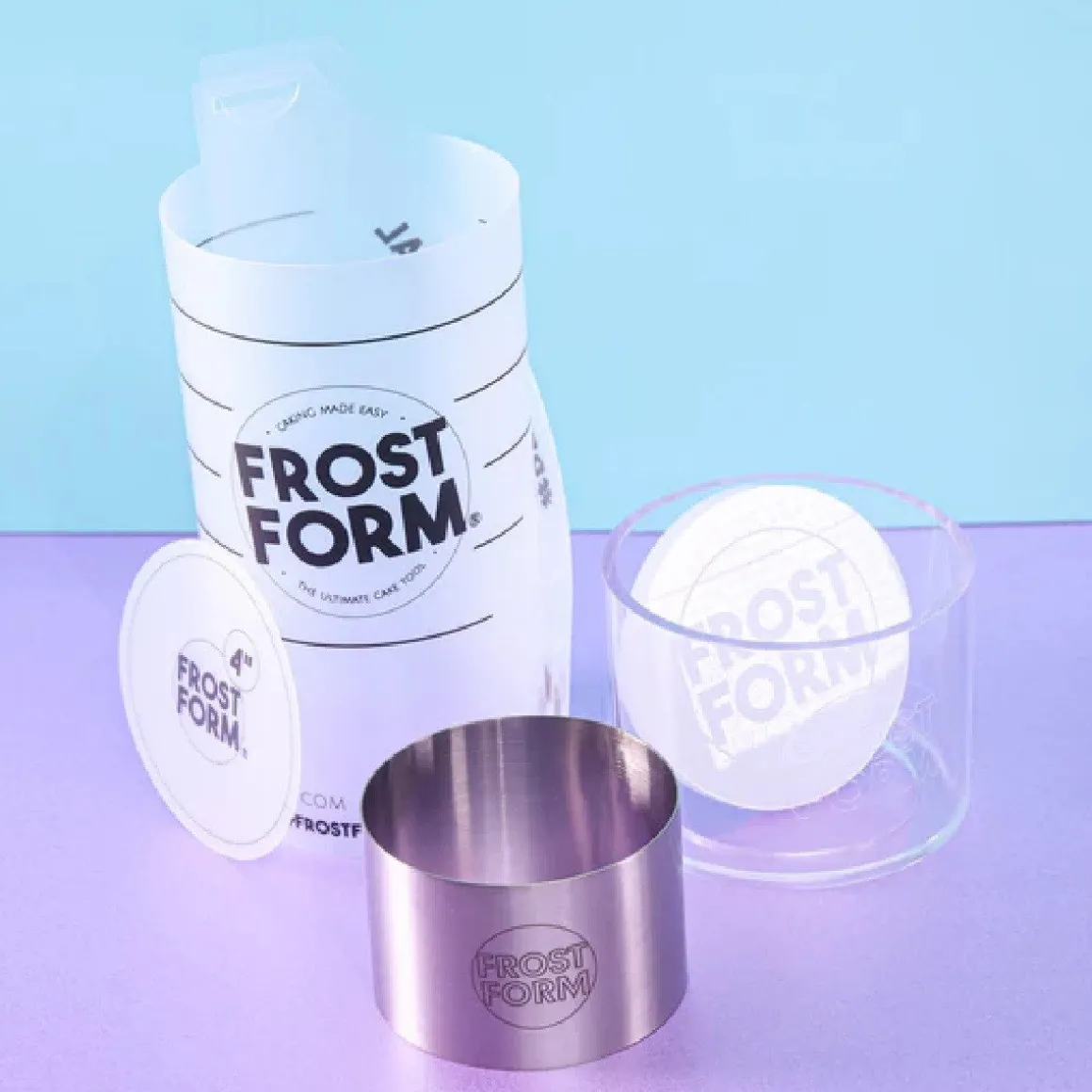 Frost Form Taart Coating Kit Rond 10cm