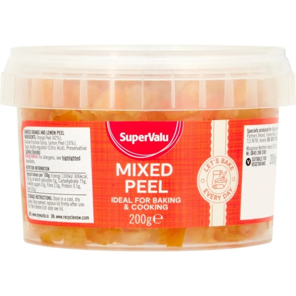 Gekonfijte Sinaasappel en Citroen Schillen 200gr.