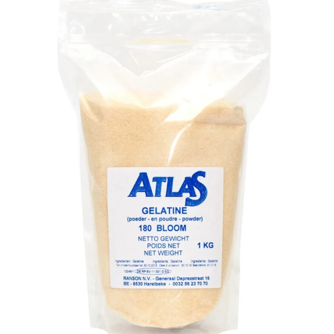 Gelatinepoeder (180 Bloom) 1kg