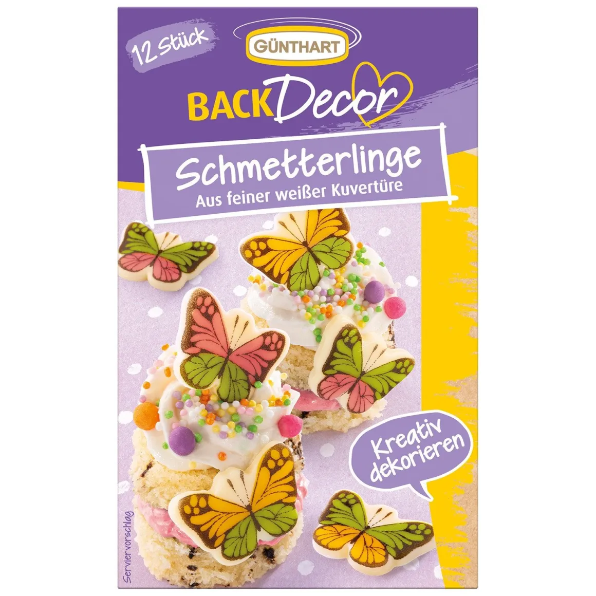 Günthart Chocoladedecoratie Vlinders 12st.