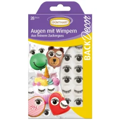 Günthart Suikerfiguren Oogjes met Wimpers 28st. (Ø17mm)