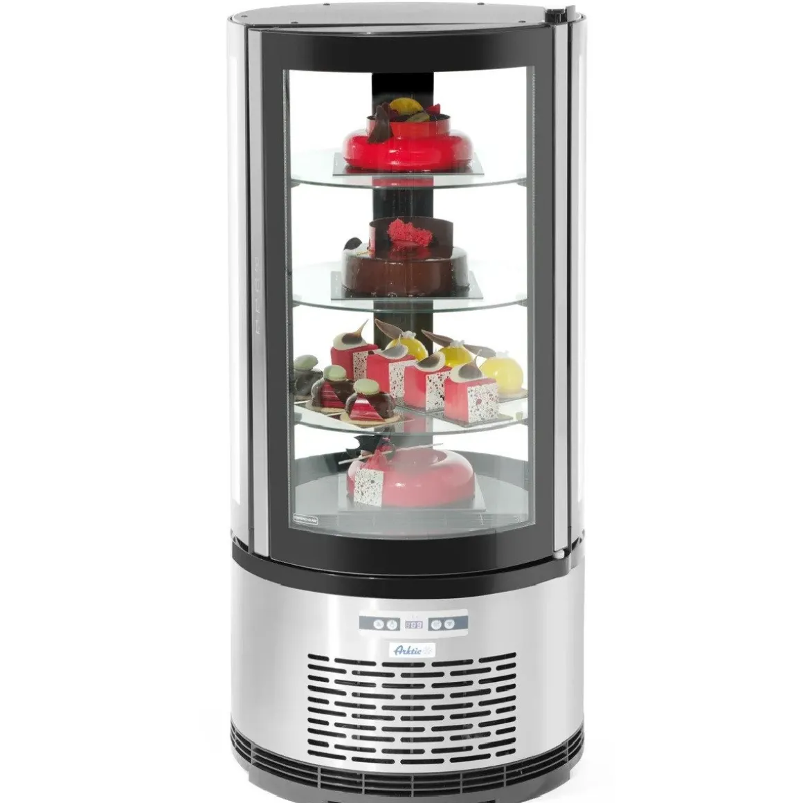 Hendi Arktic Gebaksvitrine Rond 100 Liter