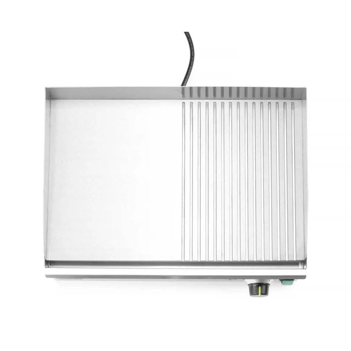Hendi Bakplaat half geribbeld 220V/2400W