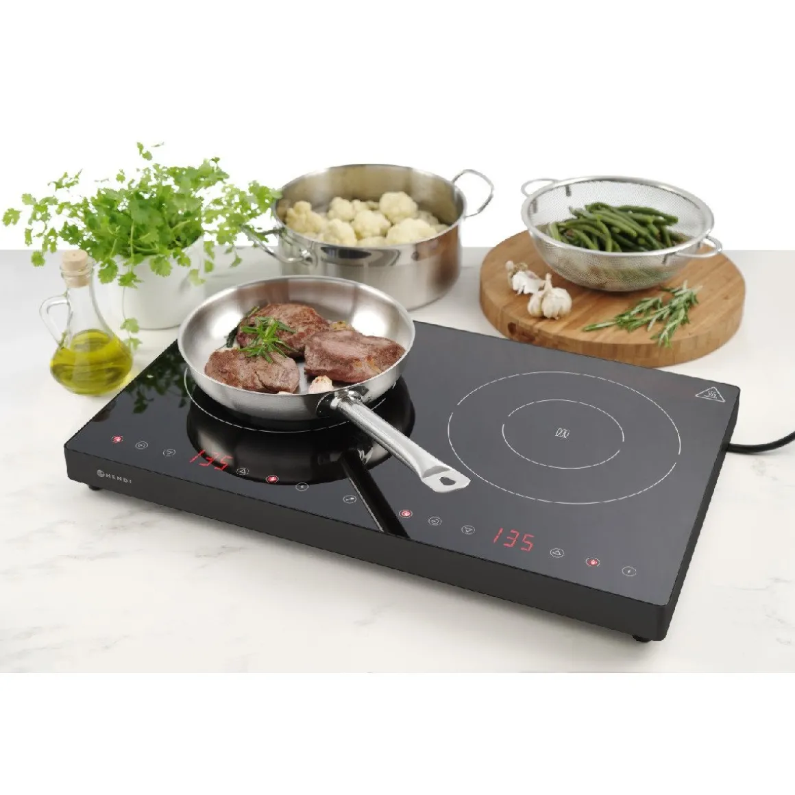 Hendi Dubbele Inductiekookplaat Kitchen Line