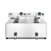 Hendi Friteuse met aftapkraan - 2 x 8L