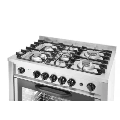 Hendi Gasfornuis - 5 pits met elektrische oven