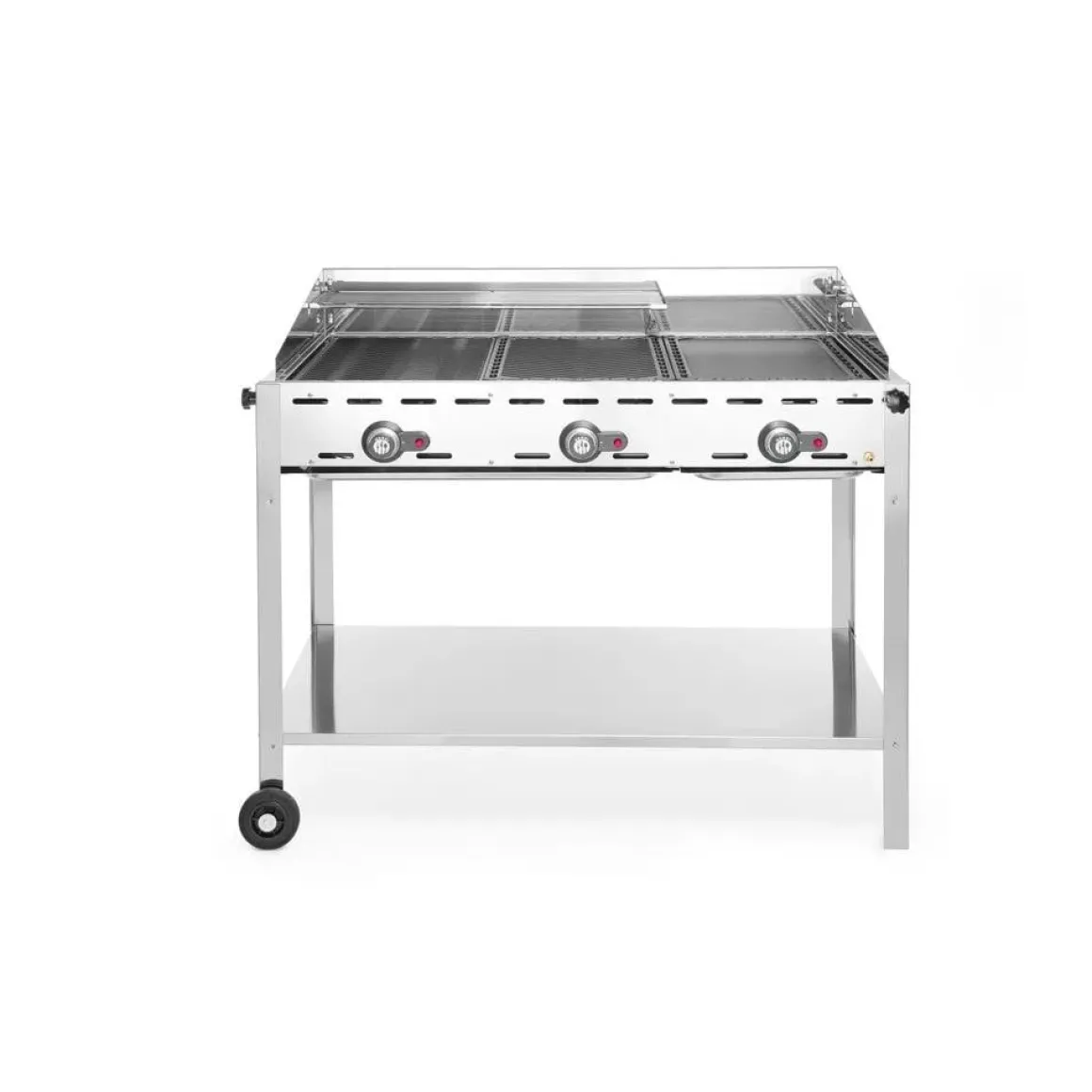 Hendi Green Fire 3 branders incl. bakplaat + 2 GN1/1 rooster