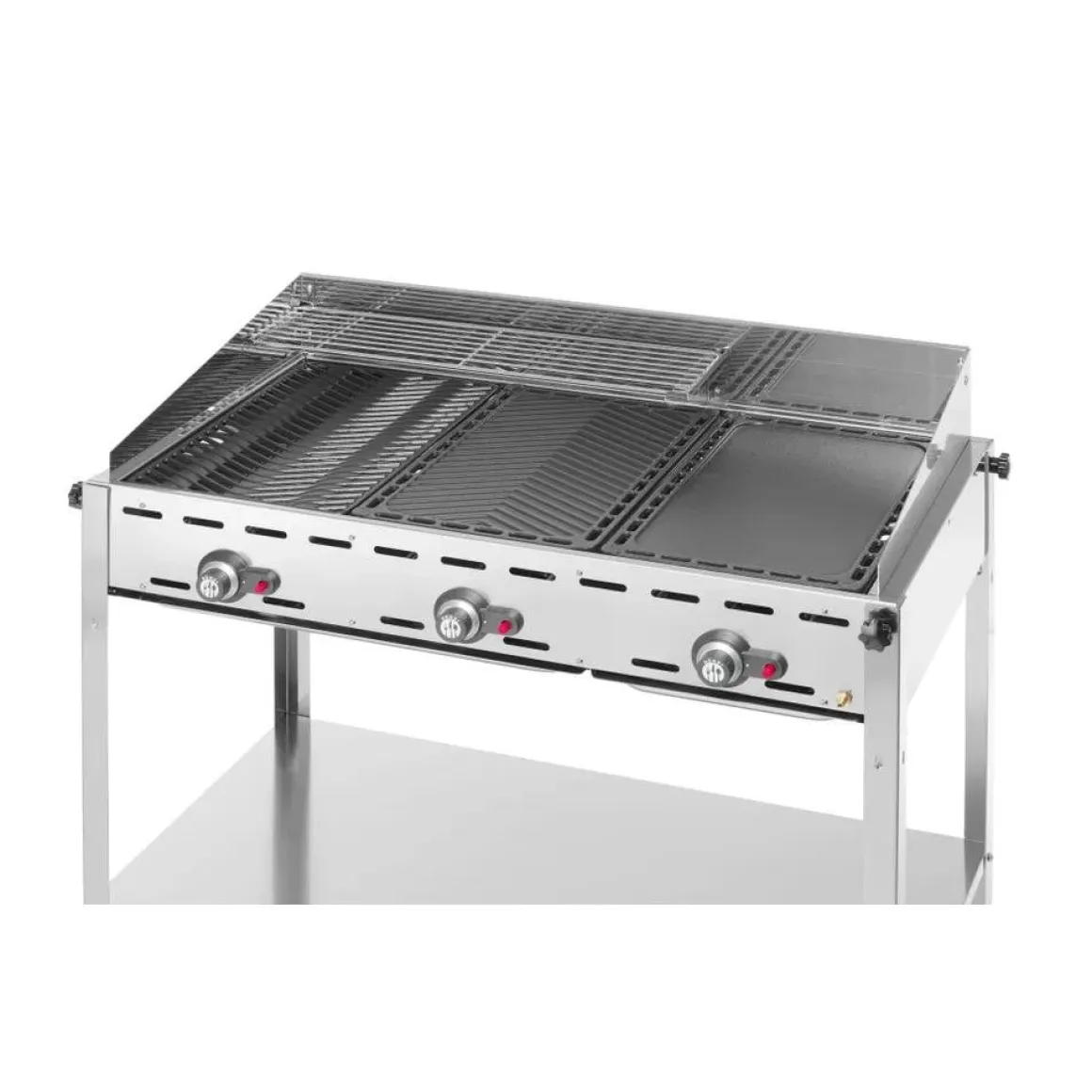 Hendi Green Fire 3 branders incl. bakplaat + 2 GN1/1 rooster