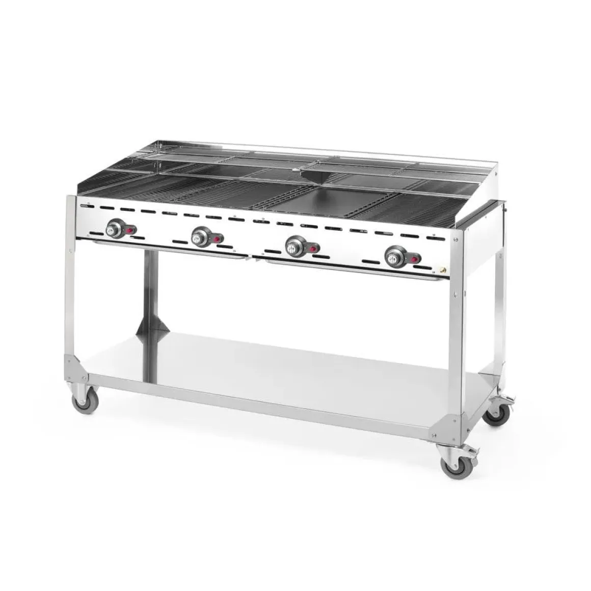 Hendi Green Fire 4 branders- 2 bakplaten + 2 GN1/1 roosters