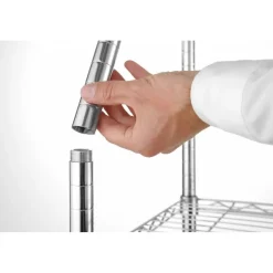 Hendi Opbergrek met 5 schappen Chroom