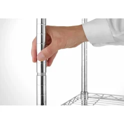 Hendi Opbergrek met 5 schappen Chroom