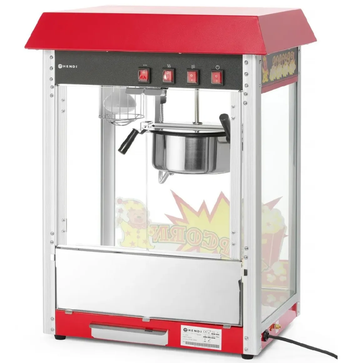 Hendi Popcornmachine Rood
