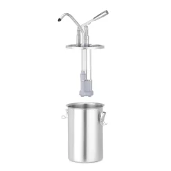 Hendi Sauspomp roestvast staal 4,5L