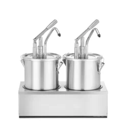 Hendi Sauspomp roestvast staal set 2 stuks 2x 4,5L