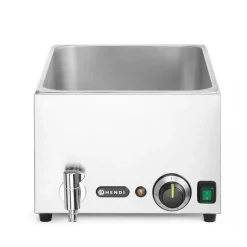 Hendi Set: Bain-marie met afvoerkraan + 3x GN 1/3 en deksel