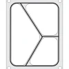 Hendi Traysealer matrix Driedelige container 227x178 mm