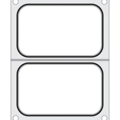 Hendi Traysealer matrix 2x container 178x113 mm