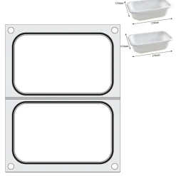 Hendi Traysealer matrix 2x container 178x113 mm