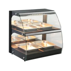 Hendi Warmhoudvitrine Quartz tweelaags
