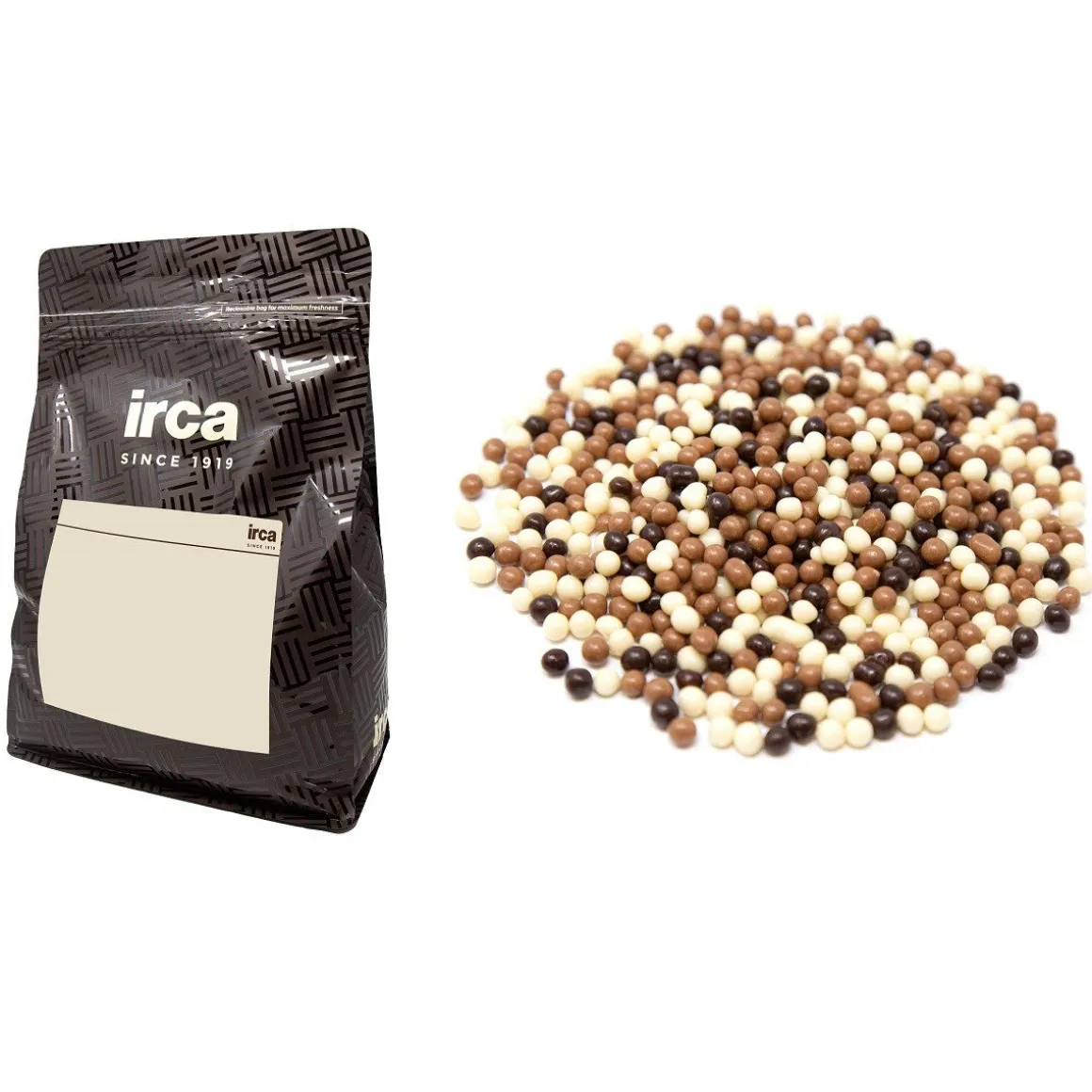 Irca Crunchy Chocoladeparels Mix 2kg**