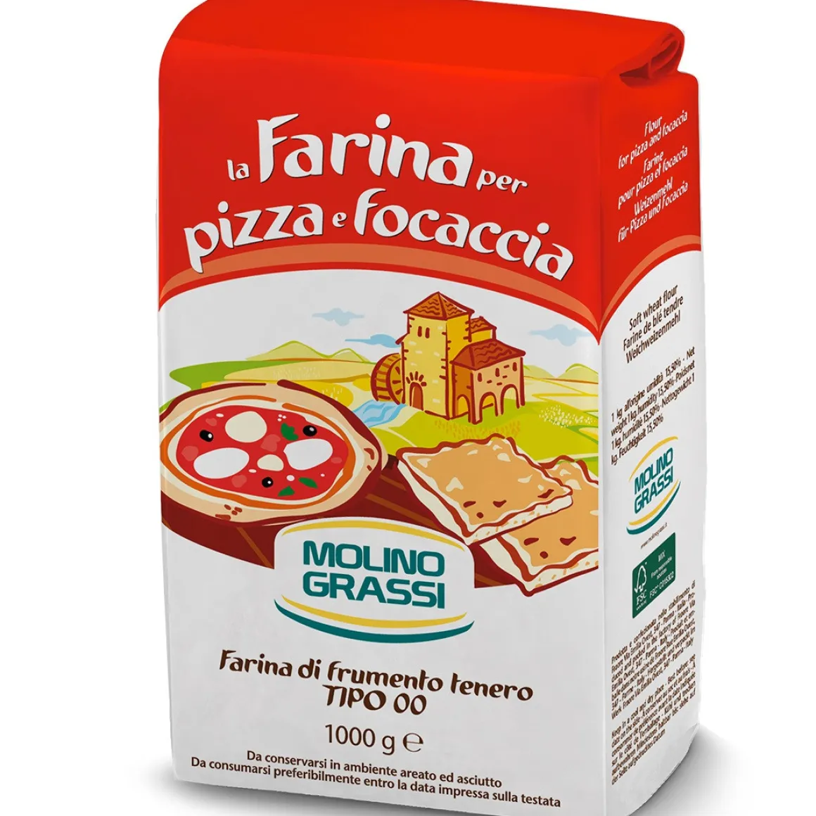 Italiaanse Bloem Farina Tipo 00 (Pizza-Focaccia) 1kg