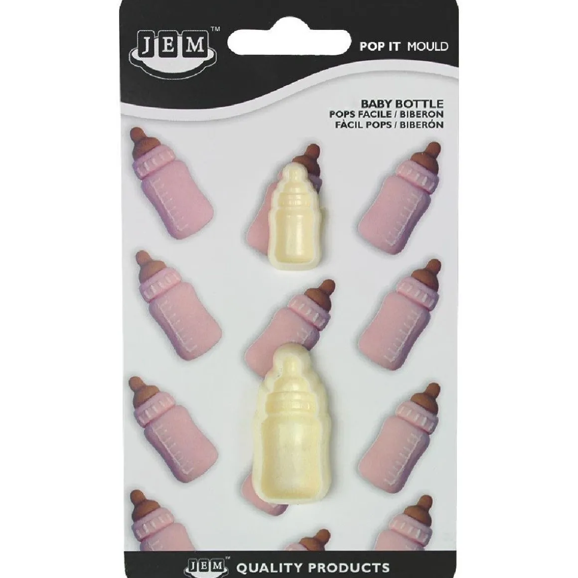 JEM Pop it uitsteker/mal Baby bottle (baby flesje) set/2