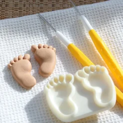 JEM Pop it uitsteker/mal Baby feet (baby voetjes) set/2