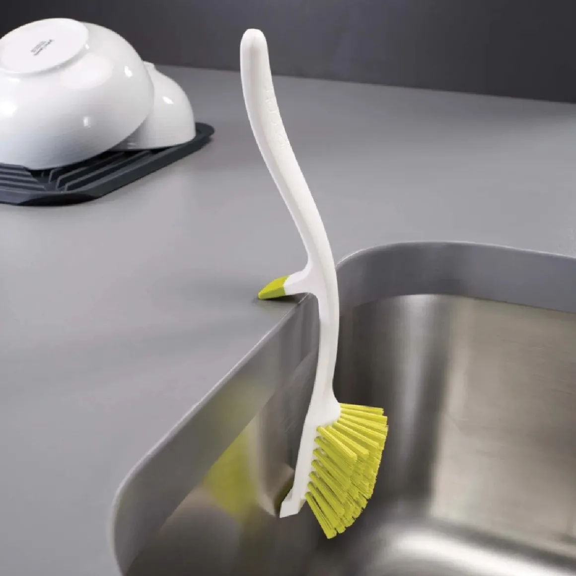 Joseph Joseph Afwasborstel met Gootsteensteun Grijs