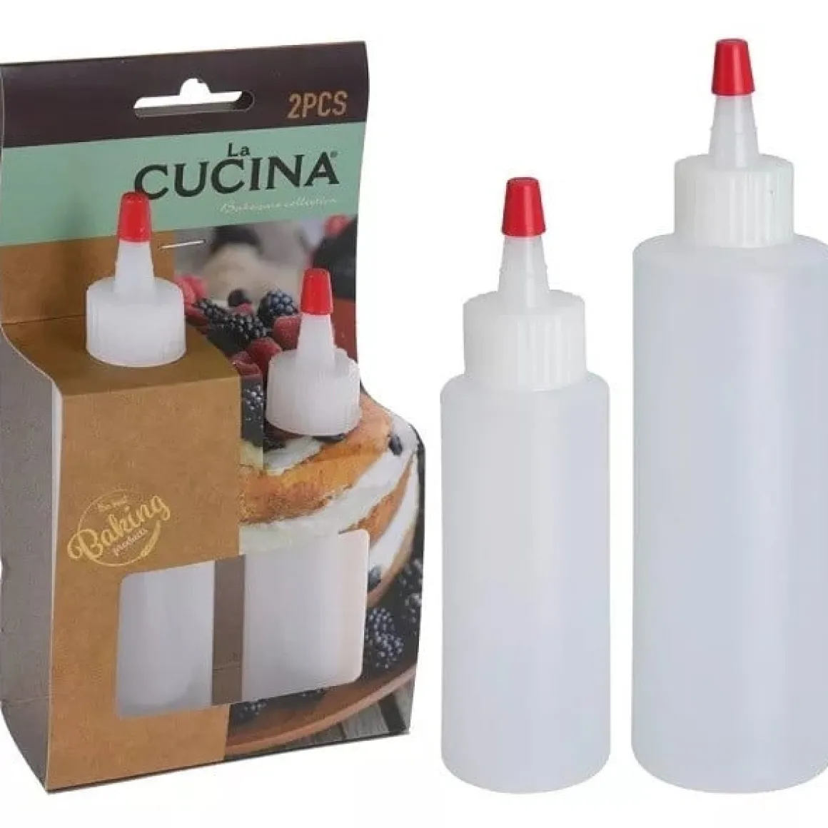 Knijpflesjes Garneren Set/2