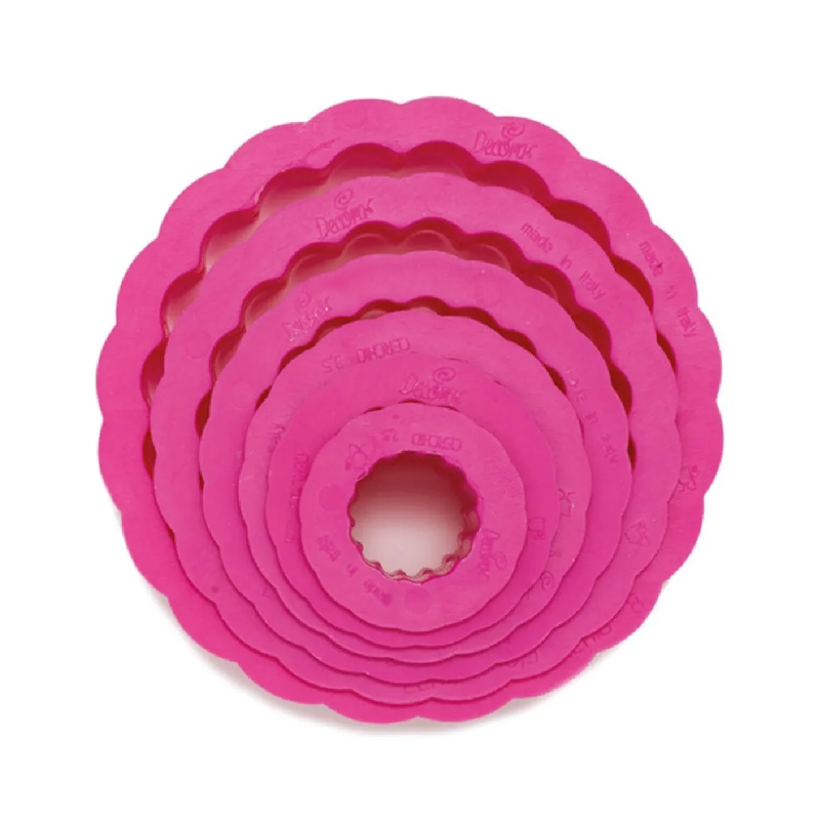 Koekjes Uitsteker Rond Gekarteld Set/6