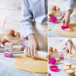 Koekjes Uitsteker Rond Gekarteld Set/6