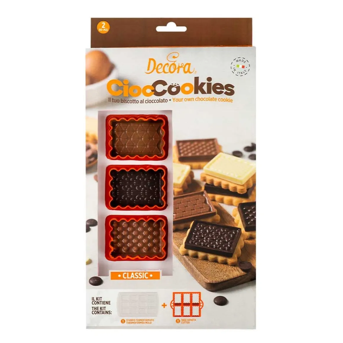 Koekjes Uitsteker Set Chocolade Biscuits 2-delig