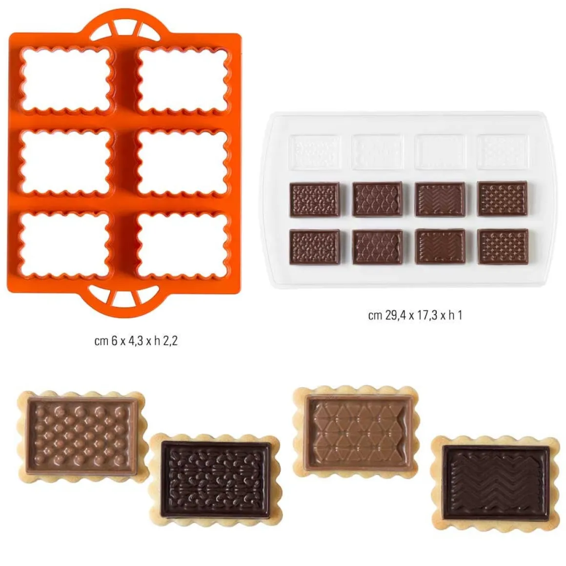 Koekjes Uitsteker Set Chocolade Biscuits 2-delig