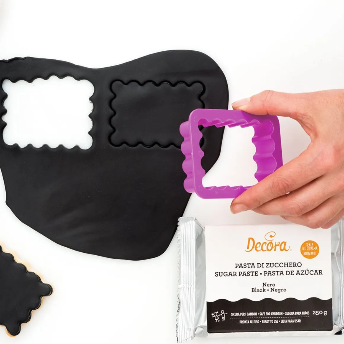 Koekjes Uitstekerset Rechthoek met Kartel 4st.