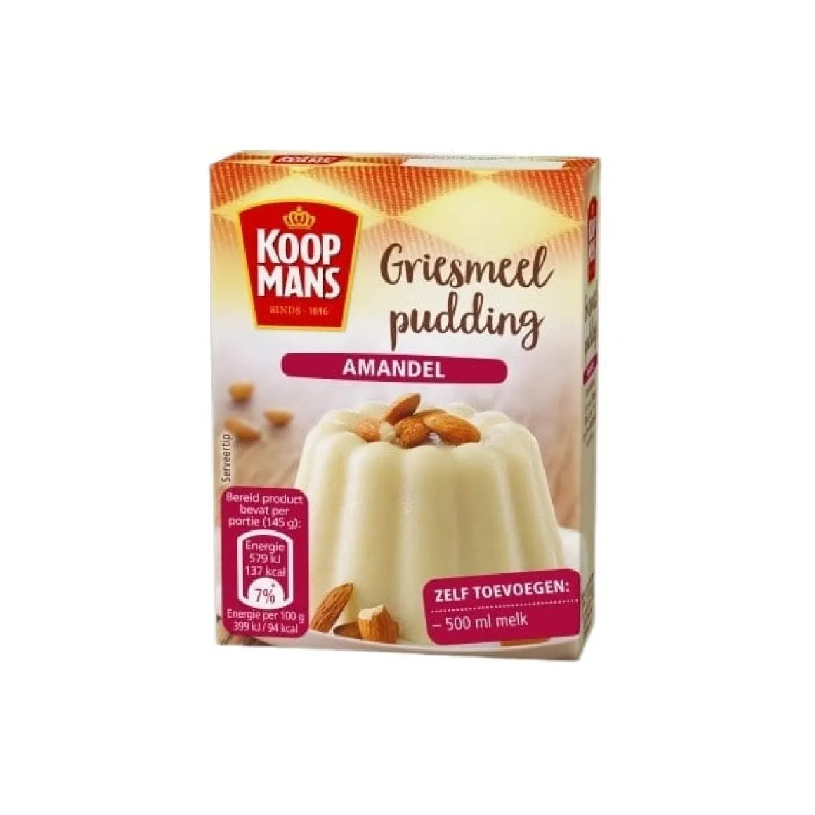 Koopmans Griesmeelpudding Amandel 85g**