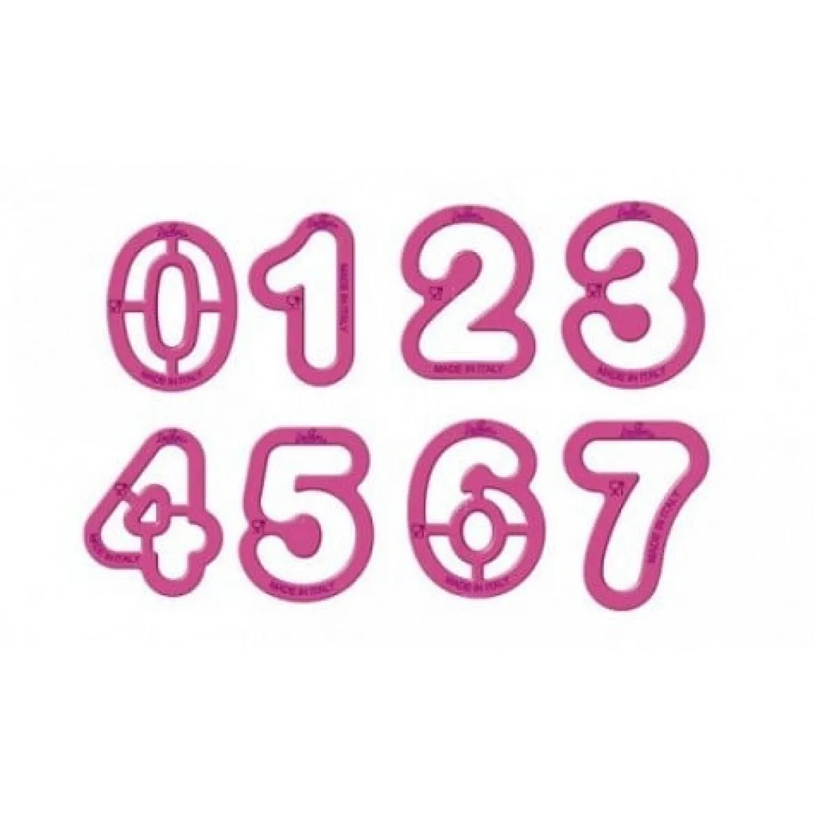 Kunststof uitstekerset Cijfers