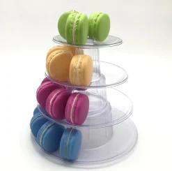 Macaron standaard plastic 4 delig