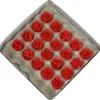 Marsepein rozen 5 blads 35mm 20 stuks, Rood Luxe