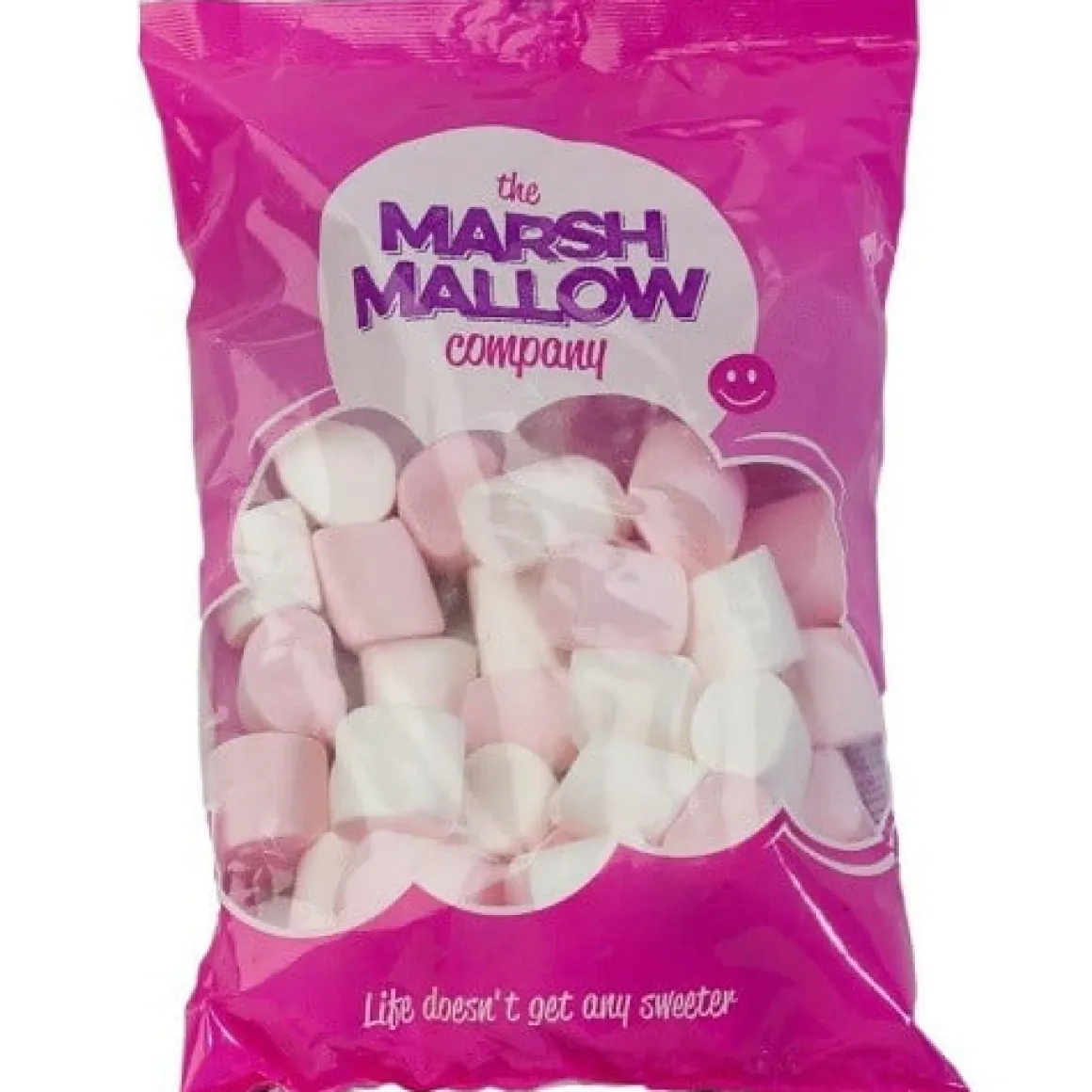 Marshmallow Roze / Wit 250 gr.