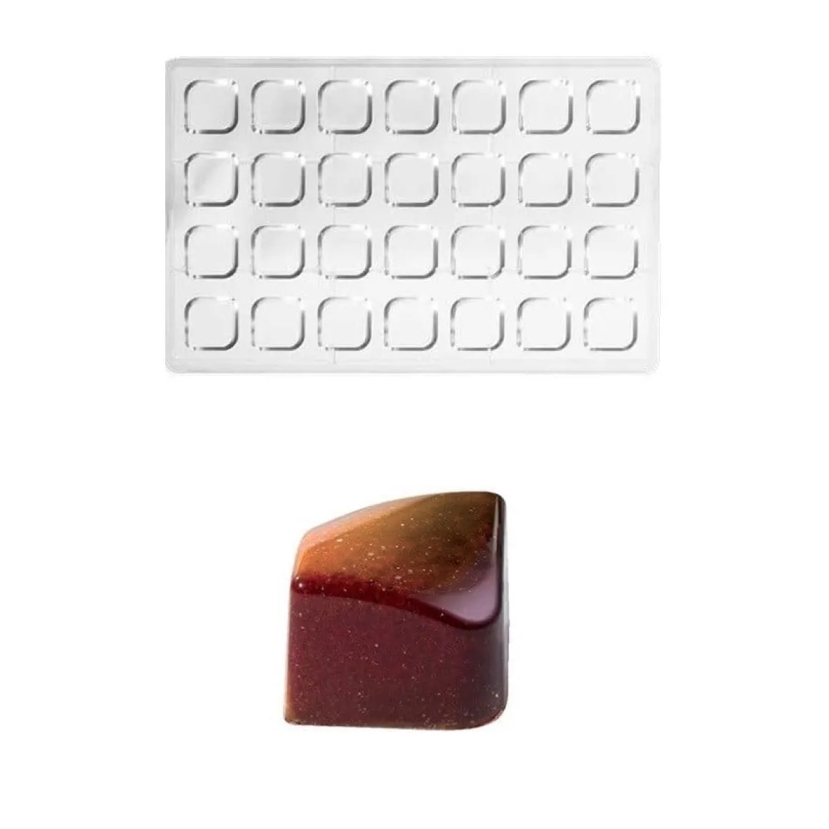 Martellato Bonbonvorm Abstract Vierkant (28x) 24x24x18 mm