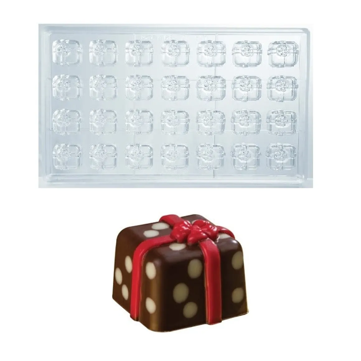 Martellato Bonbonvorm Cadeautje (28x) 2,6x2,6x2cm