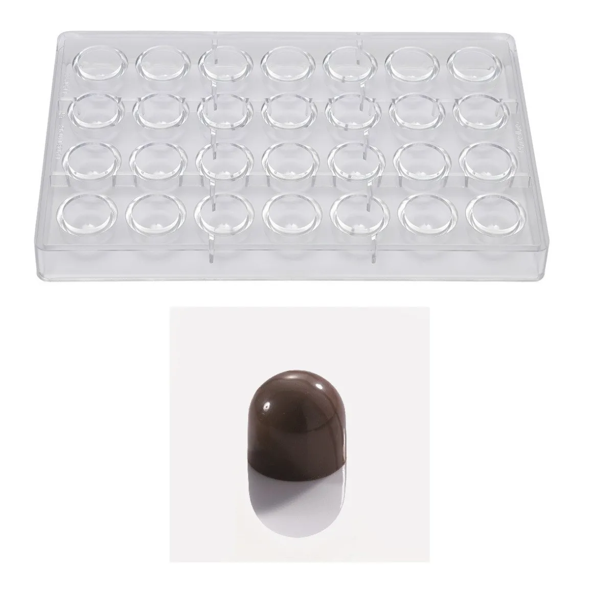 Martellato Bonbonvorm Classic Praline (28x) Ø26x23mm