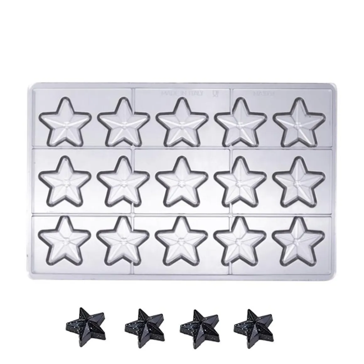 Martellato Bonbonvorm Sterretjes (15x) 40x42x16mm