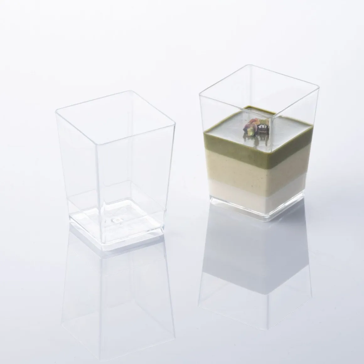 Martellato Lepelgebak cups Vierkant (120 ml) / 100 stuks