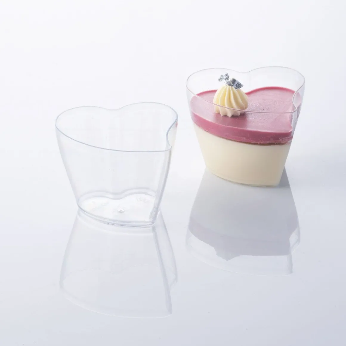 Martellato Lepelgebak cups Hart (100 ml) / 100 stuks