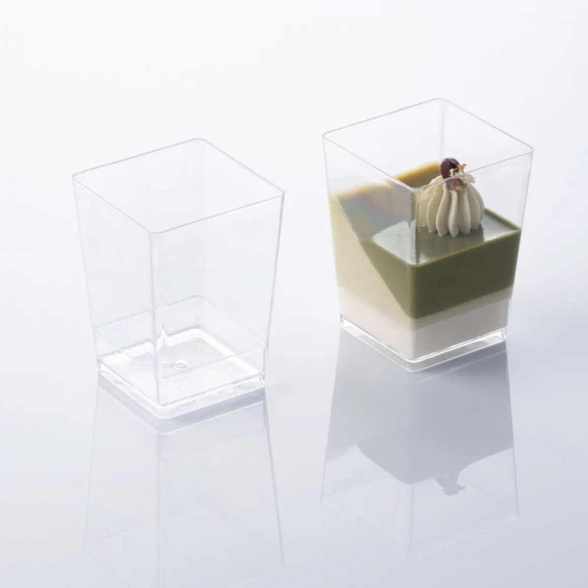 Martellato Lepelgebak cups Vierkant (175 ml) / 100 stuks