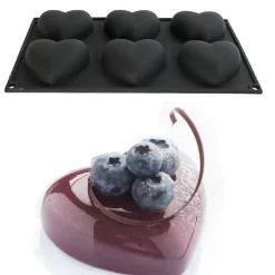 Martellato Siliconen Vorm Hart 74,5x68mm (6) 29x17cm