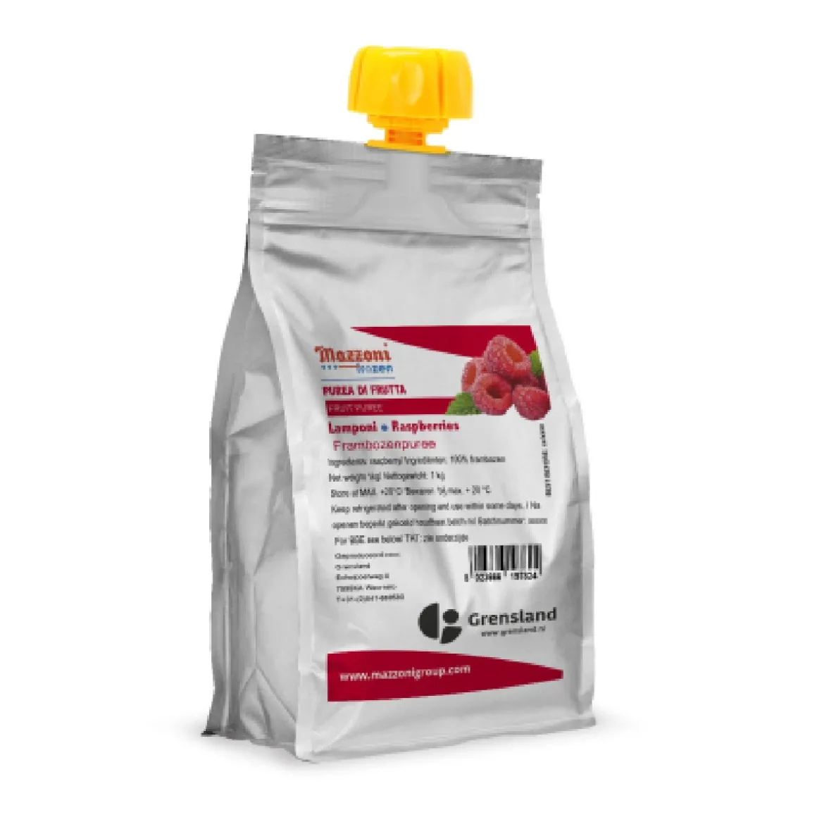 Mazzoni 100% Fruitpuree Framboos 1kg
