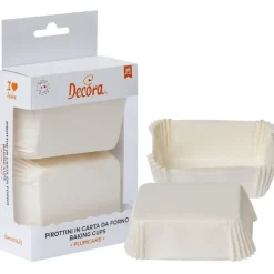 Mini Plumcake Bakvorm Wit 80x50x32(h)mm 36 stuks