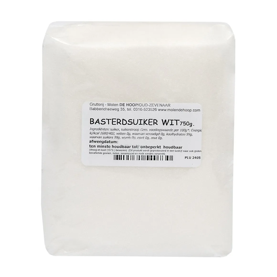 Molen de Hoop Basterdsuiker Wit 750gr